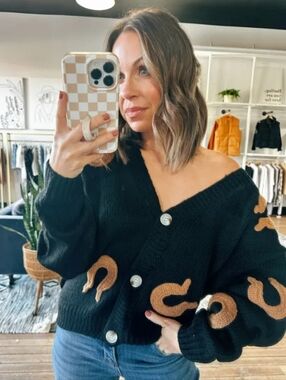 Horseshoe Patch Cardigan